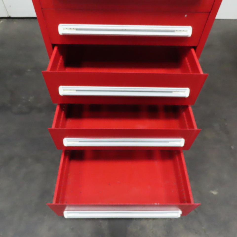 Vidmar 8 Drawer Small Parts Tool Storage Shop Cabinet 28" x 30" x 59"