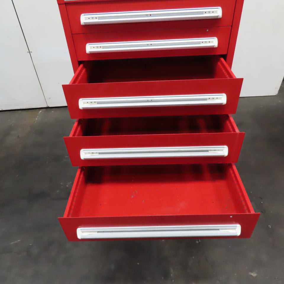 Vidmar 8 Drawer Small Parts Tool Storage Shop Cabinet 28" x 30" x 59"
