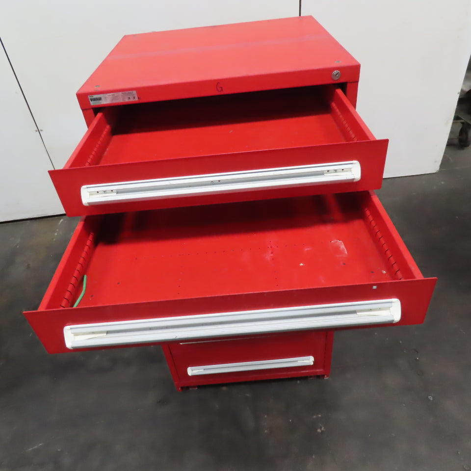 Vidmar 8 Drawer Small Parts Tool Storage Shop Cabinet 28" x 30" x 59"