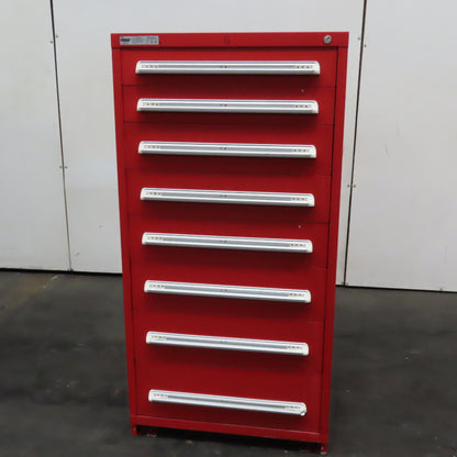 Vidmar 8 Drawer Small Parts Tool Storage Shop Cabinet 28" x 30" x 59"