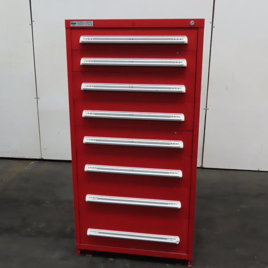 Vidmar 8 Drawer Small Parts Tool Storage Shop Cabinet 28" x 30" x 59"