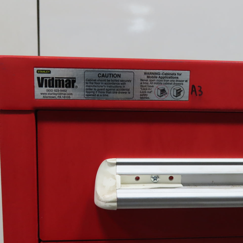Vidmar 8 Drawer Small Parts Tool Storage Shop Cabinet 28" x 30" x 59"