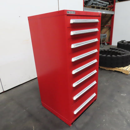 Vidmar 8 Drawer Small Parts Tool Storage Shop Cabinet 28" x 30" x 59"