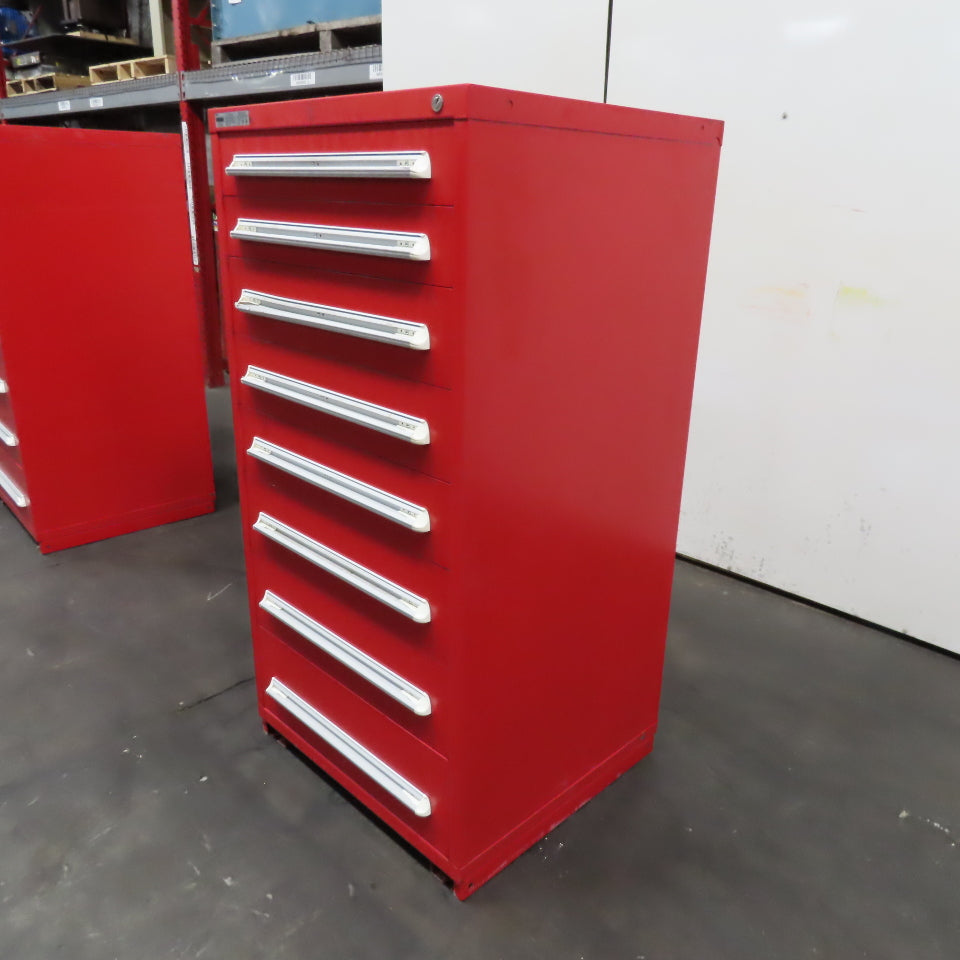 Vidmar 8 Drawer Small Parts Tool Storage Shop Cabinet 28" x 30" x 59"