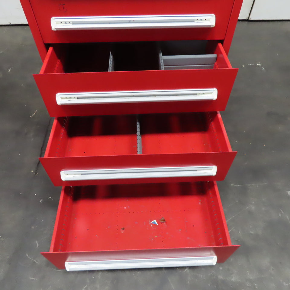 Vidmar 8 Drawer Small Parts Tool Storage Shop Cabinet 28" x 30" x 59"