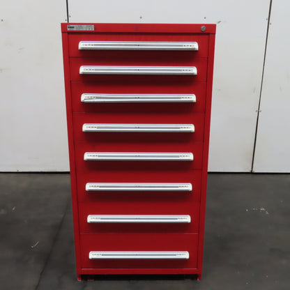 Vidmar 8 Drawer Small Parts Tool Storage Shop Cabinet 28" x 30" x 59"