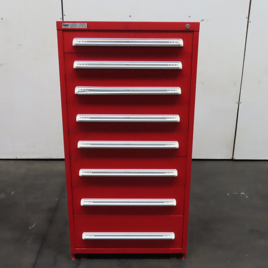 Vidmar 8 Drawer Small Parts Tool Storage Shop Cabinet 28" x 30" x 59"