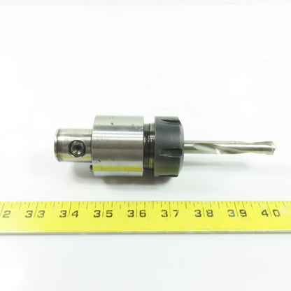 Komet A3314151 ABS50 ER32 Collet Tool Holder w/ Coolant Thru Twist Drill Bit