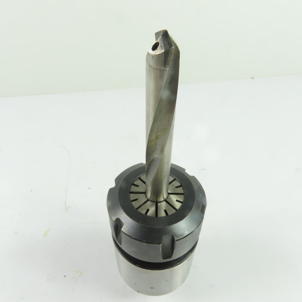 Komet A3314151 ABS50 ER32 Collet Tool Holder w/ Coolant Thru Twist Drill Bit