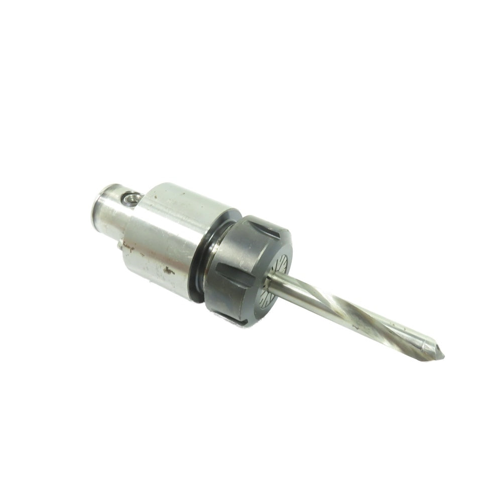 Komet A3314151 ABS50 ER32 Collet Tool Holder w/ Coolant Thru Twist Drill Bit