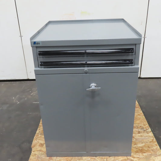 Lista 2 Drawer 2 Modular Slide Out Tray Storage Work Cabinet 28" x 29" x 42"