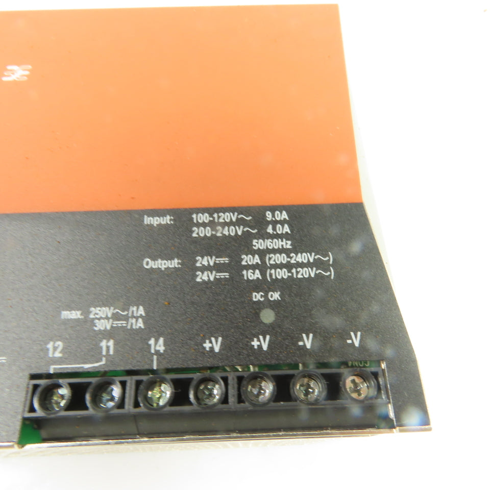 Weidmuller 8778870000 500W 24V 20A Out DIN Rail Power Supply 100-120V In