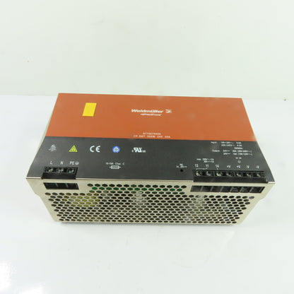 Weidmuller 8778870000 500W 24V 20A Out DIN Rail Power Supply 100-120V In