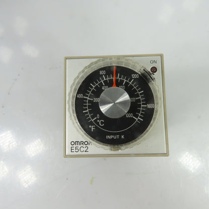 Omron E5C2-R20K Temperature Controller K-Type 0-1200°C 3A 250VAC