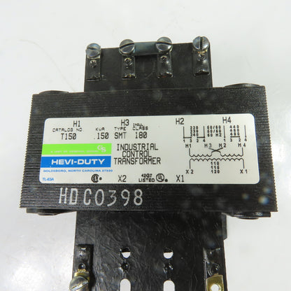 Hevi-Duty T150 0.15KVA Control Transformer 1Ph 220/480V Pri 110/120V Sec