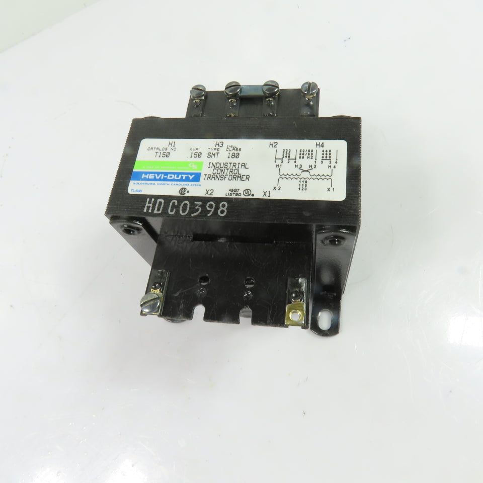 Hevi-Duty T150 0.15KVA Control Transformer 1Ph 220/480V Pri 110/120V Sec