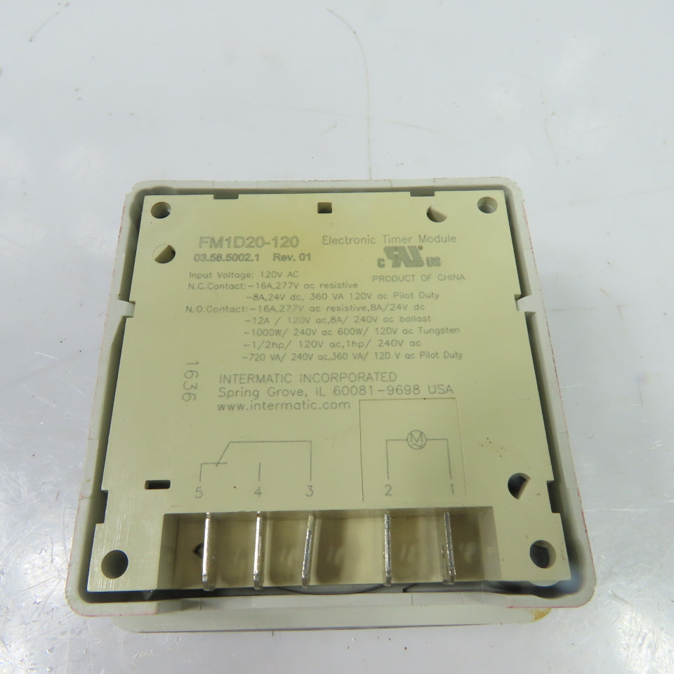 Intermatic FM1D20-120 24-Hour/7-Day Electronic Timer Module 120VAC