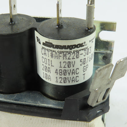 Durakool AFM220-303 2-Pole Displacement Relay 120V Coil 20A 480VAC
