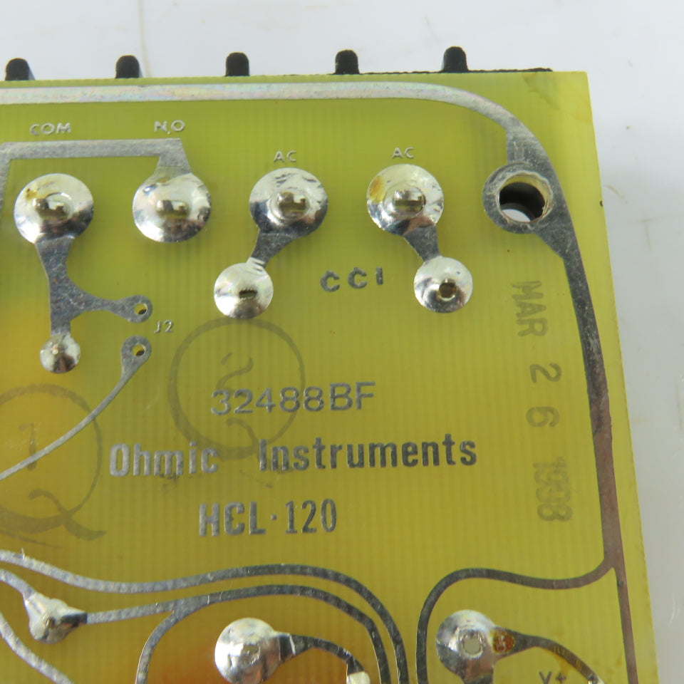 Ohmic Instruments 32488BF HCL-120 Control Relay Circuit Board 120VAC
