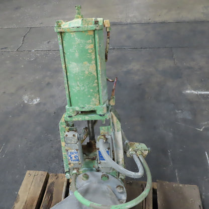 25 Cubic Foot Bulk Material Intake Storage Hopper W/ Air Powered Gate Valve