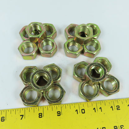 3/4"-10 Grade 8 Finished Hex Nut Yellow Zinc Box of 20