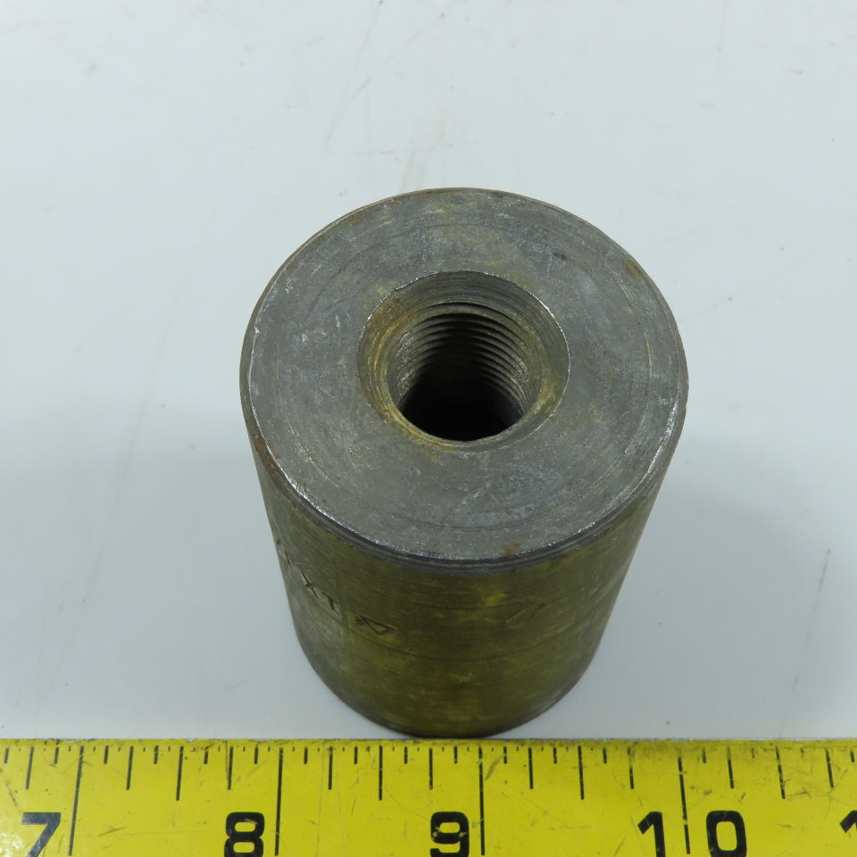 1" x 3/8" NPT Threaded Forged Steel Reducing Coupling 3000#