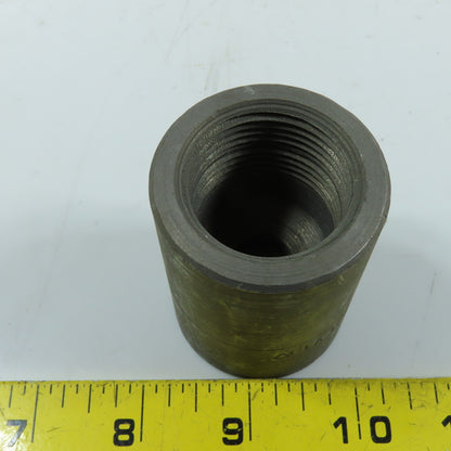 1" x 3/8" NPT Threaded Forged Steel Reducing Coupling 3000#