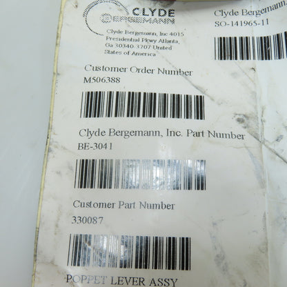 Clyde Bergemann 330087 BE-3041 Poppet Lever Assembly