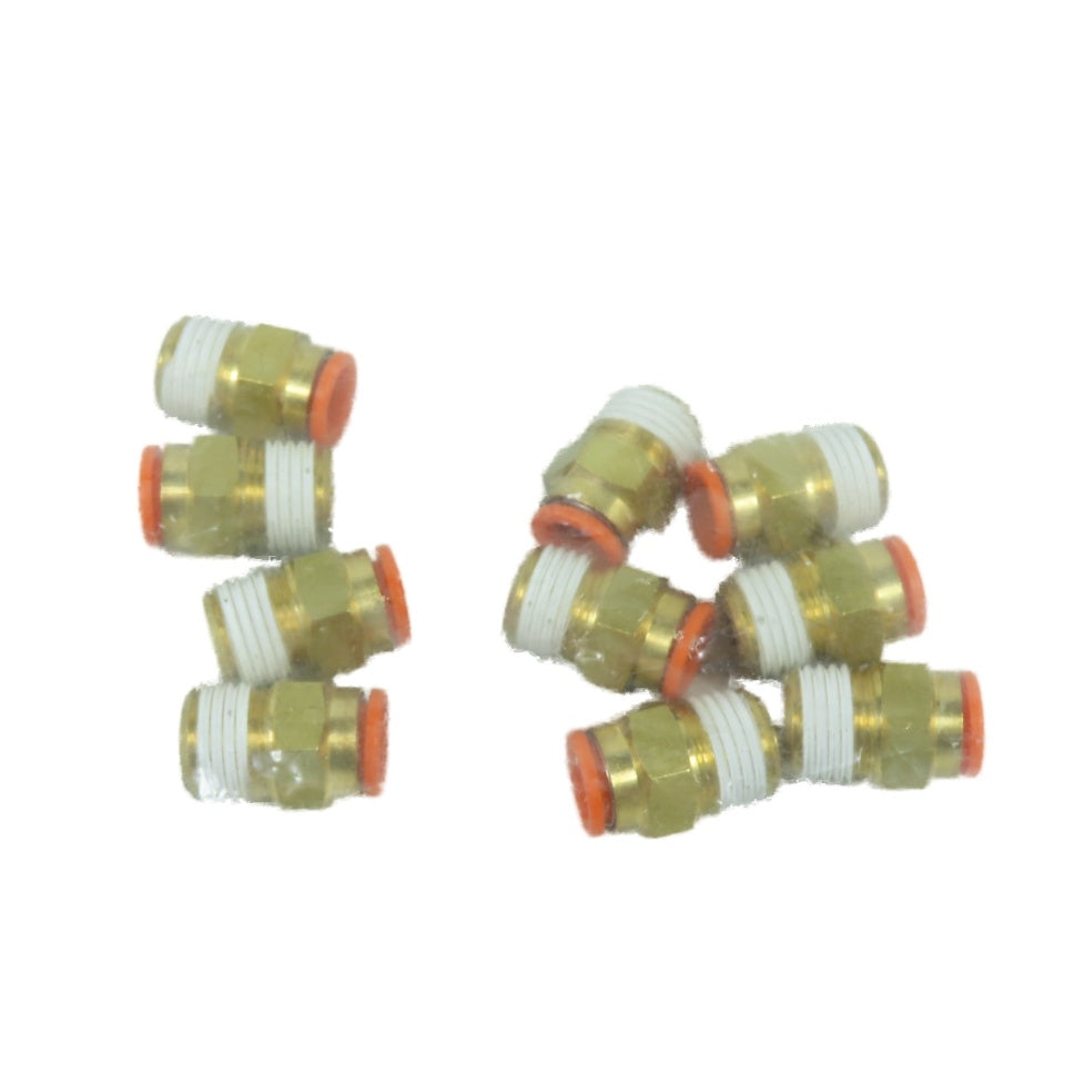 SMC KQ2H09-35AS 5/16" Tube x 1/4" NPT Male Push-to-Connect Fitting Lot Of 10
