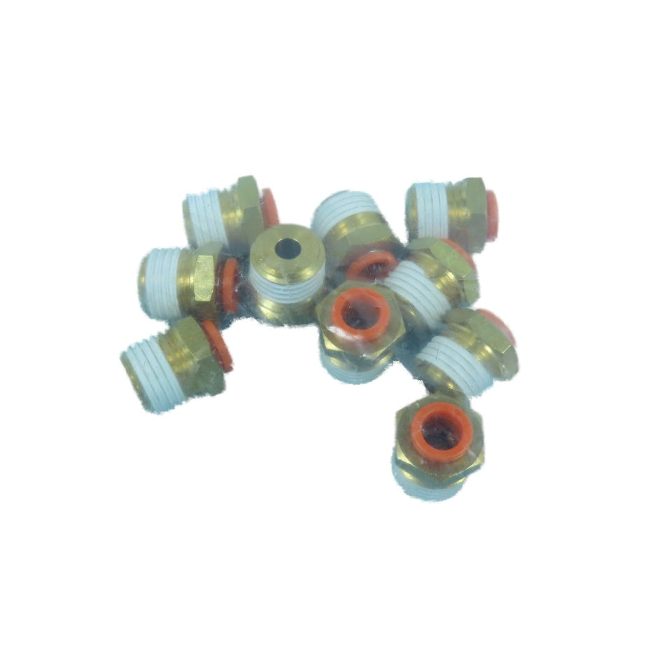 SMC KQ2H07-35AS 1/4" Tube Push-to-Connect Male NPT Connector Fitting lot of 10