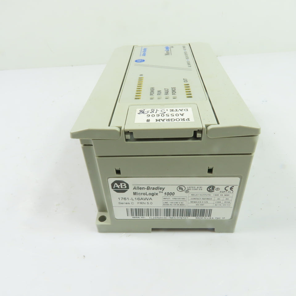 Allen-Bradley 1761-L16AWA Micrologix 1000 Controller Ser C (Broken Plastic)