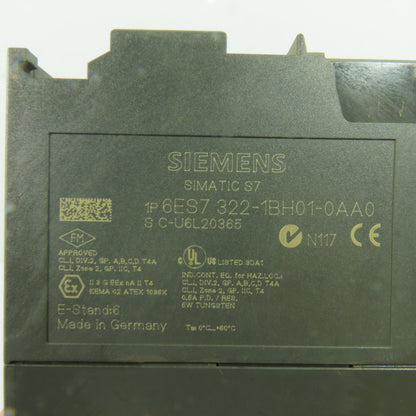 Siemens 6ES7 322-1BH01-0AA0 Simatic S7 16-Point Digital Output Module 24VDC 0.5A