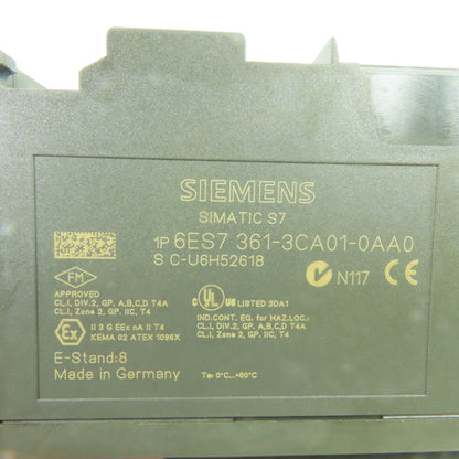 Siemens 6ES7361-3CA01-0AA0 Simatic S7 IM361 Interface Module 24VDC