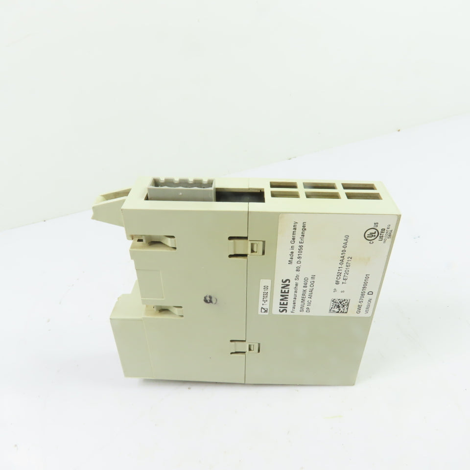 Siemens 6FC5211-0AA10-0AA0 Sinumerik 840D DP NC Analog In Module Version D