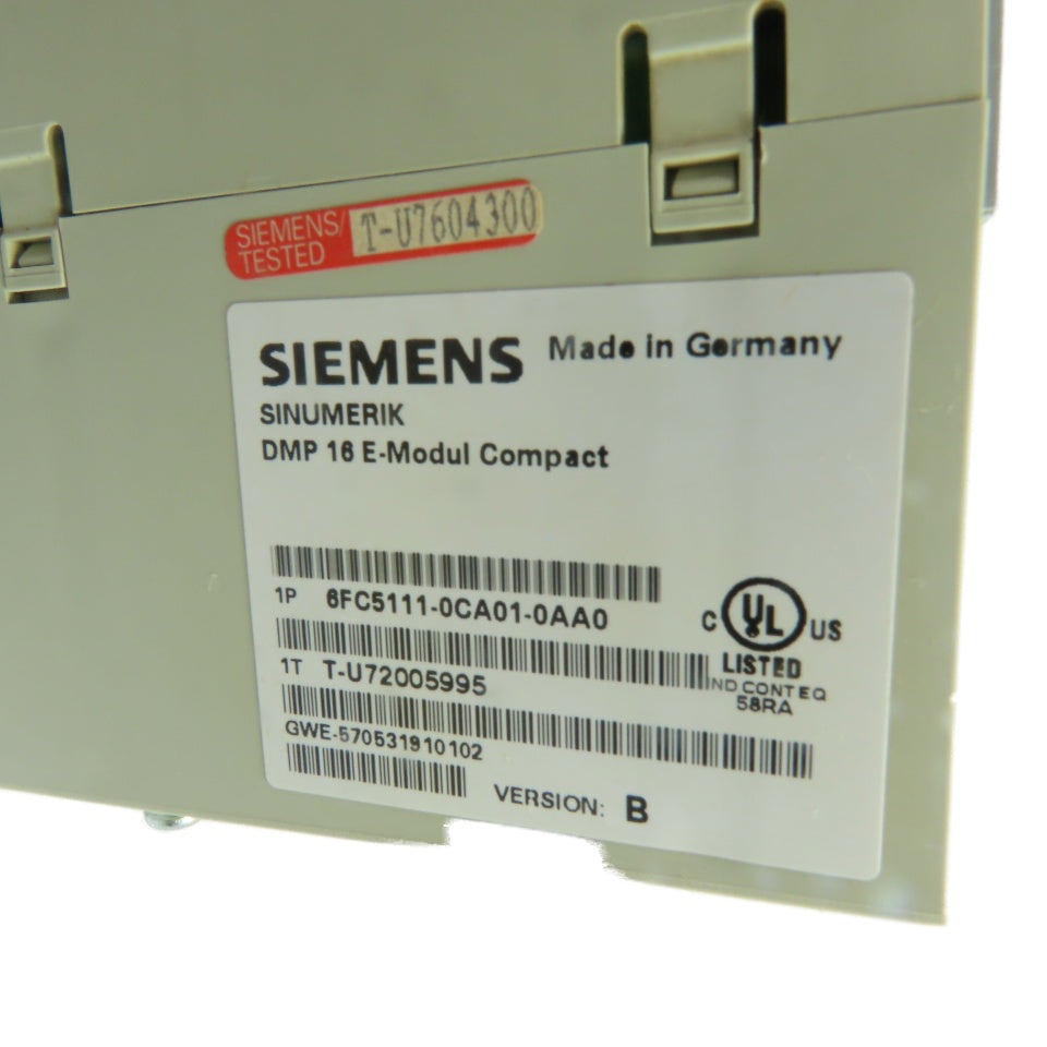 Siemens 6FC5111-0CA01-0AA0 Sinumerik DMP 16 E-Modul Compact Input Module 24VDC