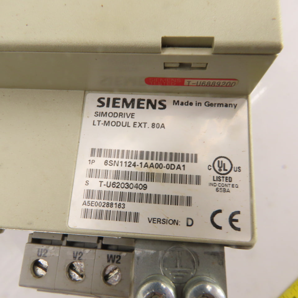 Siemens 6SN1118-0DJ21-0AA1 N/A Simodrive Module W/ 6SN1124-1AA00-0DA1