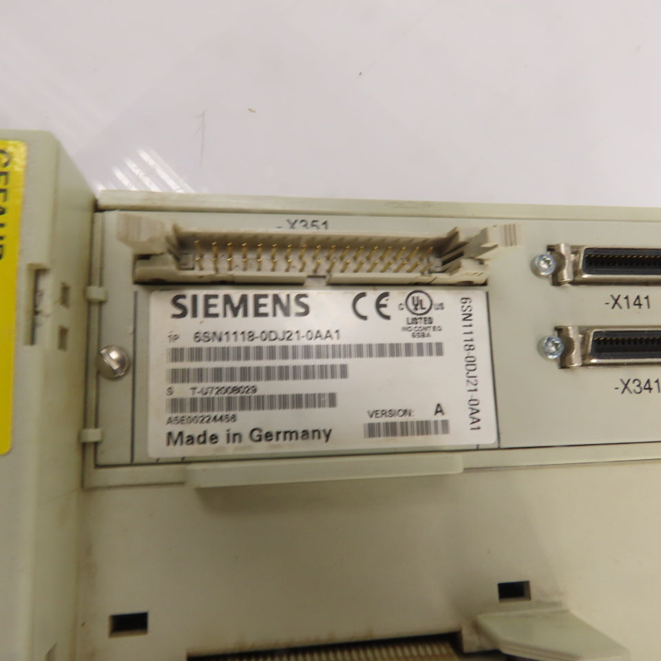 Siemens 6SN1118-0DJ21-0AA1 N/A Simodrive Module W/ 6SN1124-1AA00-0DA1