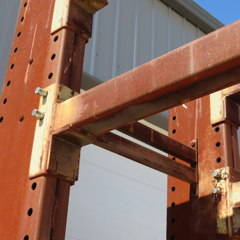 Steel Tree 6 Tier 4 Leg Single Sided Modular Cantilever Rack 67" x 118" x 10'