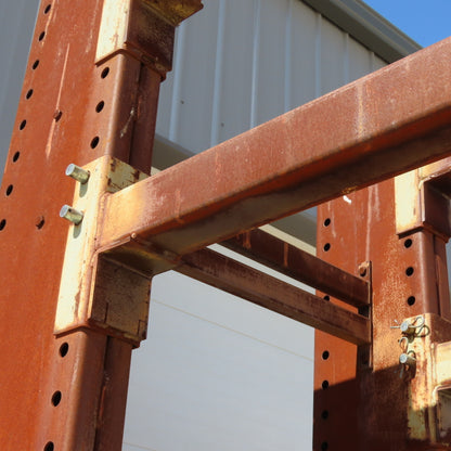 Steel Tree 6 Tier 4 Leg Single Sided Modular Cantilever Rack 67" x 118" x 10'