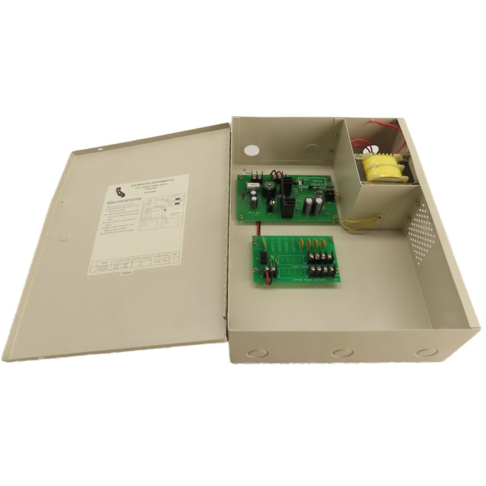 Golden State Instrument Co. GS-1204PBF CCTV Camera Power Supply Battery Charger