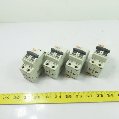 Merlin Gerin 24338 C60N C20 20A 2-Pole Miniature Circuit Breaker 400V Lot Of 4