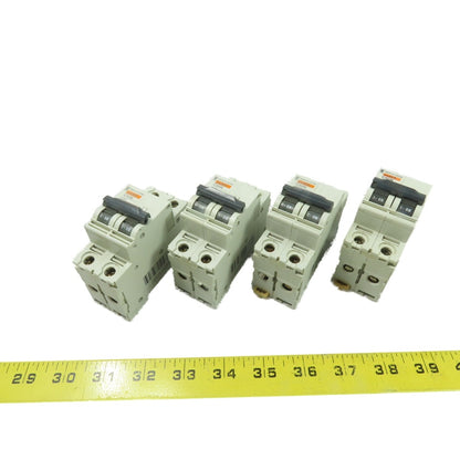 Merlin Gerin 24338 C60N C20 20A 2-Pole Miniature Circuit Breaker 400V Lot Of 4
