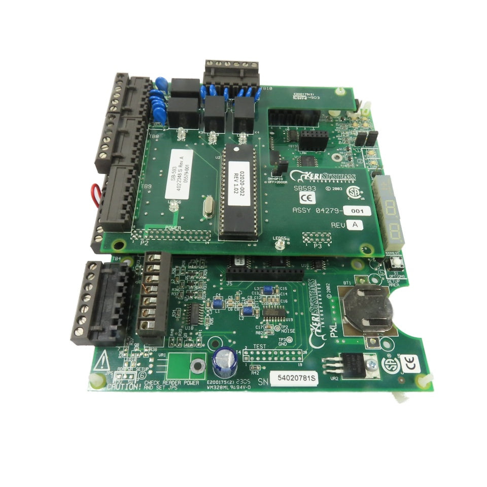 Keri Systems 04279-001 SB593 Control Circuit Board 12VDC W/ PXL 04196-001 Board