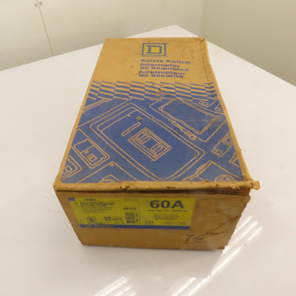 Square D H362 60A Fusible Heavy Duty Safety Disconnect Switch 600V NEW