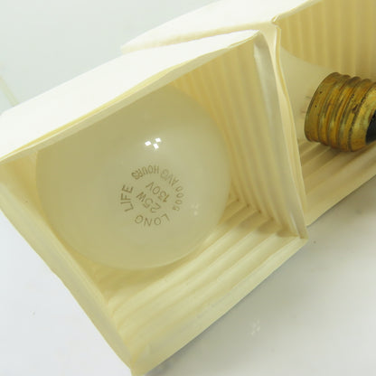 Longlife 7D-A196-1SE 25W Incandescent Light Bulbs Brass Base 130V Lot Of 6