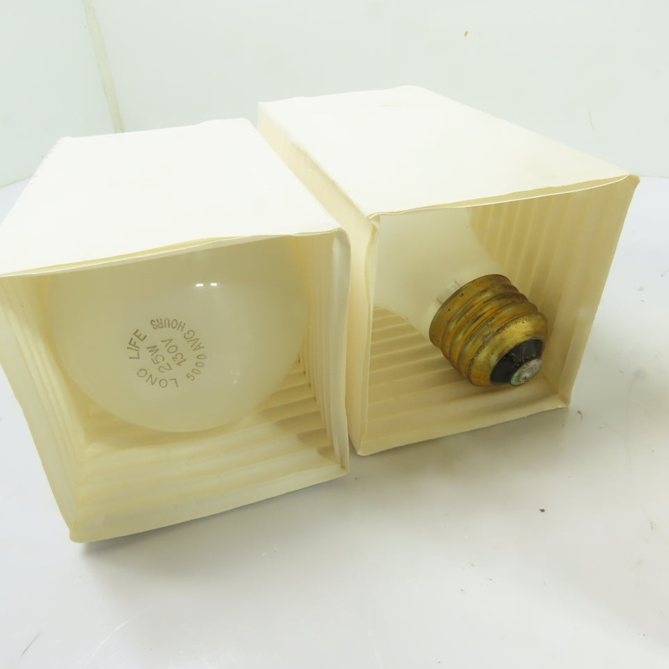 Longlife 7D-A196-1SE 25W Incandescent Light Bulbs Brass Base 130V Lot Of 6