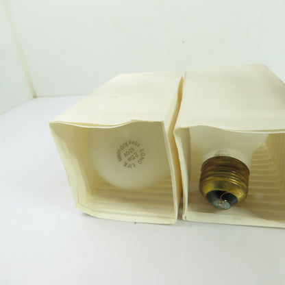 Longlife 7D-A196-1SE 25W Incandescent Light Bulbs Brass Base 130V Lot Of 6
