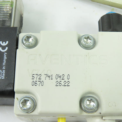 Aventics 572-741-042-0 Solenoid Directional Control Valve 24VDC 145PSI