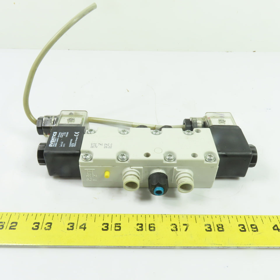 Aventics 572-741-042-0 Solenoid Directional Control Valve 24VDC 145PSI