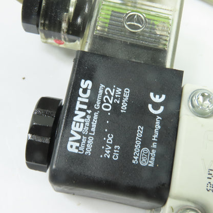 Aventics 572-741-042-0 Solenoid Directional Control Valve 24VDC 145PSI